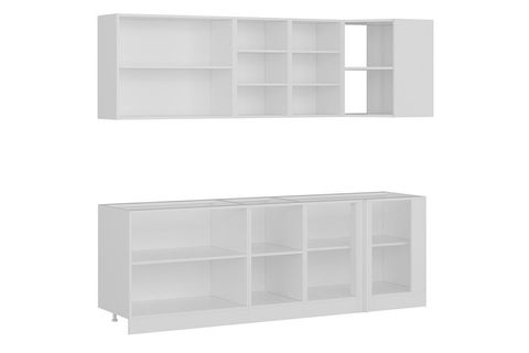 MİNAR 240CM KÖŞE MUTFAK DOLABI BEYAZ K240B1