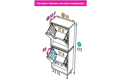 İLKİM ALT VE ÜST MODÜL SEPETLİ BANYO DOLABI, 35 CM