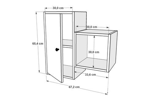 AYDIN KİTAPLIKLI RAF, DVR-1048-Ç