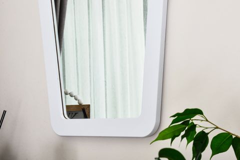 DFN WOOD ATRİA DEKORATİF KONSOL AYNASI, BEYAZ, 80X60
