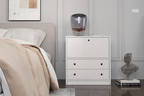 YUSUF KOMODİN, 1 DÜŞER KAPAKLI 2 ÇEKMECELİ, KMD_1044_Ç