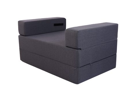 COMFY ÇİFT KİŞİLİK YATAK OLABİLEN KOLTUK, GRİ