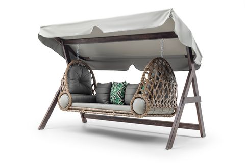 VESTA AHŞAP RATTAN SALINCAK