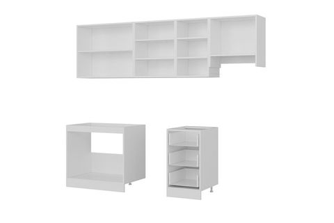 MİNAR 255 CM MUTFAK DOLABI BEYAZ DORE 255 D15