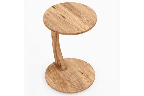 CLEO TEKERLEKLİ C SEHPA TEKERLEKLİ YAN SEHPA, ÇAM