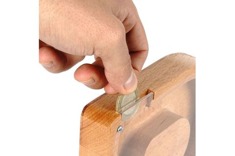 DEKORJİNAL MASİF AHŞAP KUMBARA HAKUMB