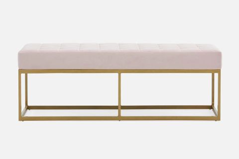 CAMRON GOLD METAL BENCH, PEMBE