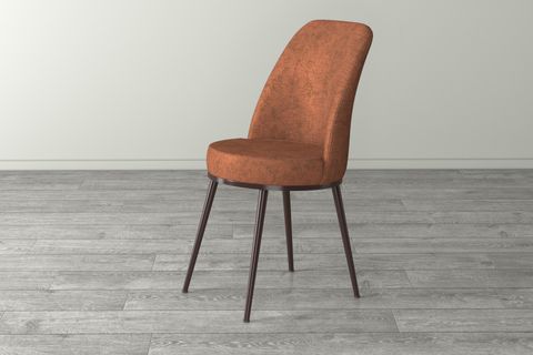 ROVENA LEONA AÇILABİLİR MUTFAK MASASI TAKIMI, BAROK DESEN, KİREMİT, 132X80