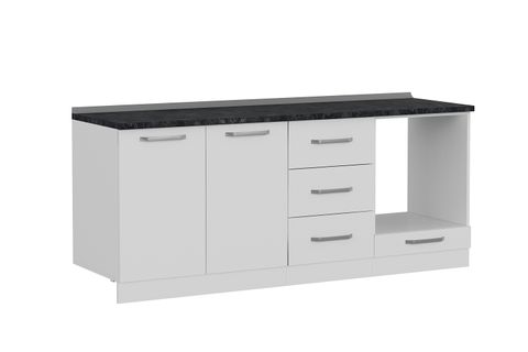 MİNAR 200 CM MUTFAK DOLABI BEYAZ 200-B3-ALT MODÜL