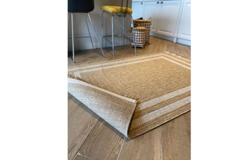 HALIMAX İNDİA JÜT HALI 668, BEYAZ ÇERÇEVELİ, 160X230