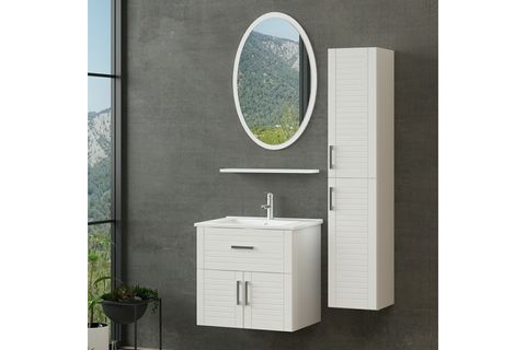 VERA BANYO DOLABI AS2K1Ç130, BEYAZ, 65CM