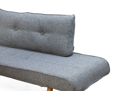 SİNGLE YIKANABİLİR KANEPE İKİLİ YATAKLI GRİ