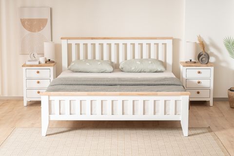 İNCİ MODERN COUNTRY KARYOLA, İNCİ BEYAZI, 90X190