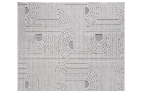 SOHO İSKADİNAV DOKUMA BUKLELİ MAKİNE HALISI, GRİ, 1098, 80X150