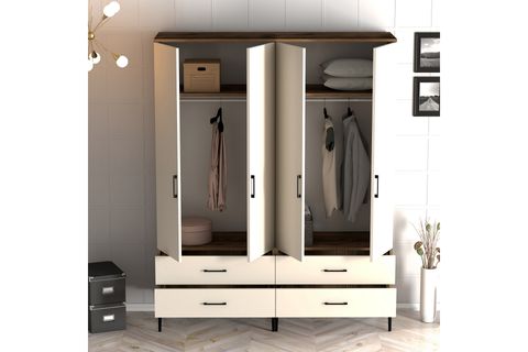 KUMSAL 4 KAPILI TT GARDIROP, LİDYA KREM