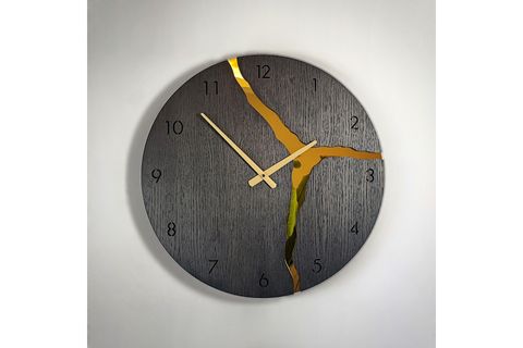 AHŞAP DUVAR SAATİ, SİYAH