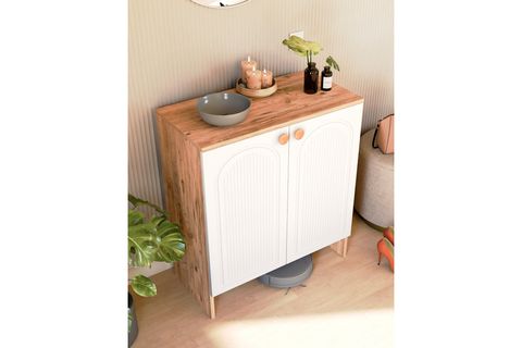 BOHA BOHEM MDF MEMBRAN KAPAKLI ÇOK AMAÇLI DOLAP, BEYAZ ÇAM