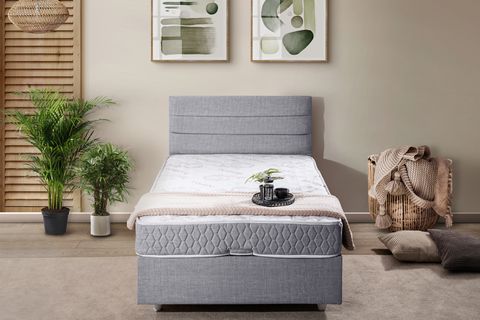 SOFİA BAZA BAŞLIK LETTO YATAK SETİ, AÇIK GRİ, 120X200