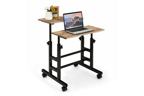 YÜKSEKLİK AYARLI LAPTOP MASASI, ÇAM, 70X60