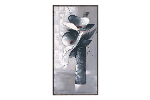 ÇERÇEVELİ FLOWER AHŞAP TABLO 30X60