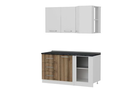 MİNAR 155CM KÖŞE MUTFAK DOLABI BEYAZ DORE K155D2
