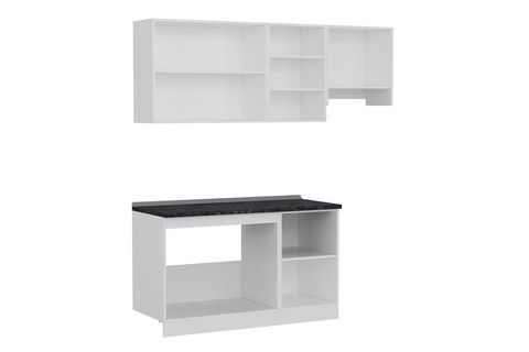 MİNAR 200 CM MUTFAK DOLABI BEYAZ DORE 200 D7