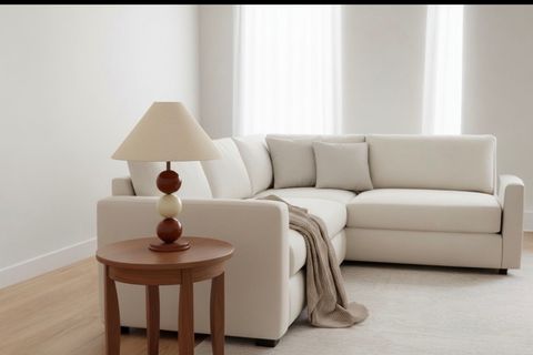 ZEN EL YAPIMI MASİF ABAJUR, KREM