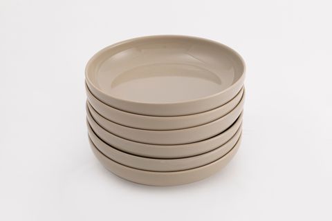 KİTCHEN ESSENTİALS STONEWARE ÇUKUR YEMEK TABAĞI 21 CM, VİZON, ALTILI SET