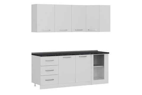 MİNAR 205CM KÖŞE MUTFAK DOLABI BEYAZ K205B2