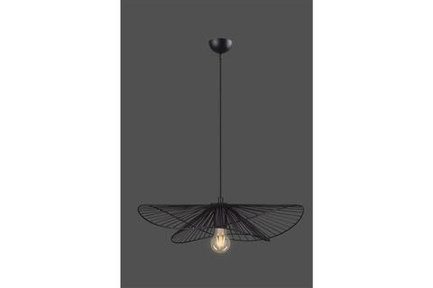 MİMARİ TASARIM KAFES AVİZE, SİYAH, 50 CM