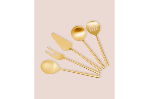 THE MİA GİALLO SERVİS SETİ GOLD 5 PARÇA