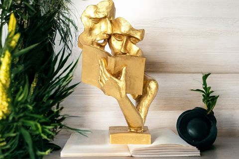 KİTAP OKUYAN MASK BİBLO, GOLD