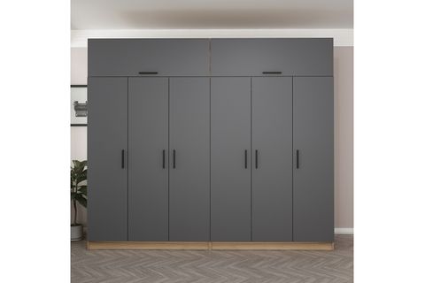 MİNAR KALE GARDIROP 315, KAPAKLI ANTRASİT
