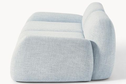 ROSE BUKLE MODÜLER İKİLİ KOLTUK, AÇIK MAVİ