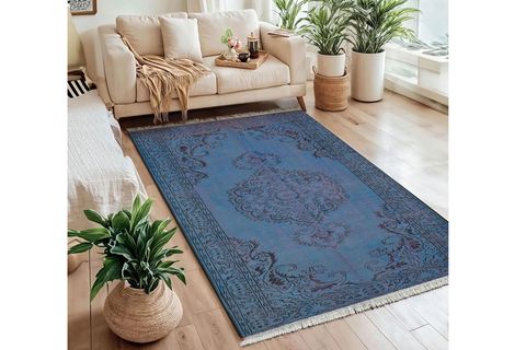 MAVİ İŞLEME DOKUMA TABAN HALI, 396 YNG, 80X200 CM