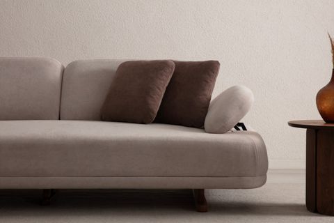 PATY ÜÇLÜ KOLTUK, KREM