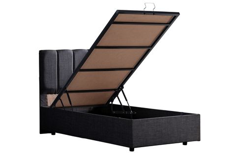GABBA BAZA BAŞLIK VE PLUS YATAK SETİ, ANTRASİT, 120X200