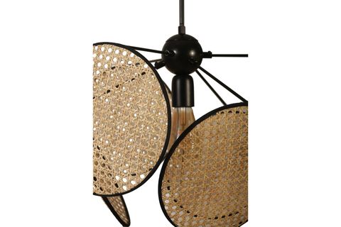 HERA SİLİNDİR ALTILI AVİZE, RATTAN