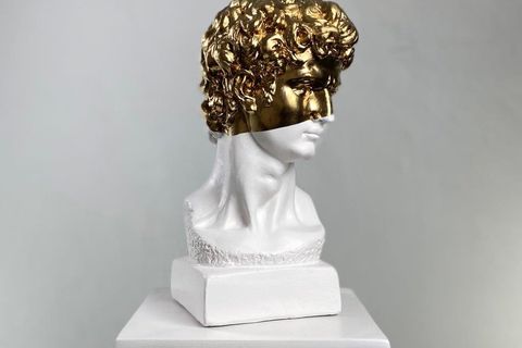 DAVID GOLDEN CROWN POP ART DEKORATİF ROMA YUNAN HEYKELLERİ