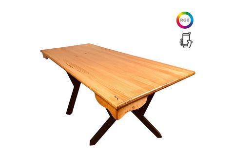 NEBULA LATTE LED IŞIKLI AKILLI OFİS MASASI 70X180 CM