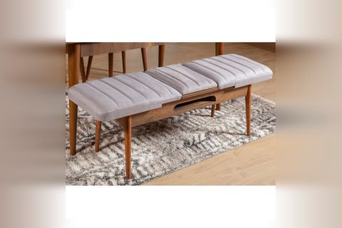 SEMBOL AÇILIR BENCH, CEVİZ SOHO GRİ