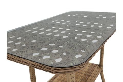 MOVA RATTAN İKİLİ BAHÇE MOBİLYASI, AÇIK KAHVE