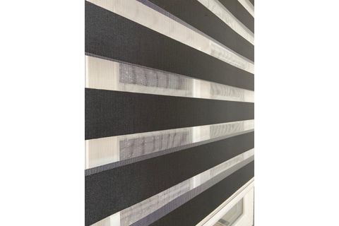 ZEBRA VE STOR PERDE, DÜZ SİYAH, DSG704, 170X200