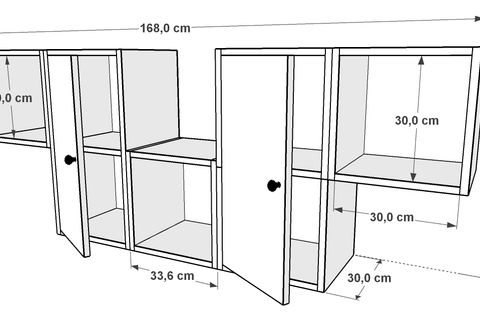 AYDIN KİTAPLIKLI RAF, DVR-1118-Ç