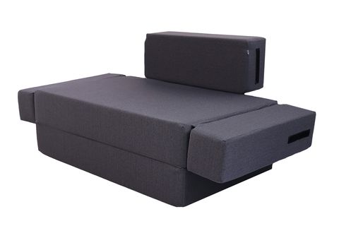 COMFY ÇİFT KİŞİLİK YATAK OLABİLEN KOLTUK, GRİ