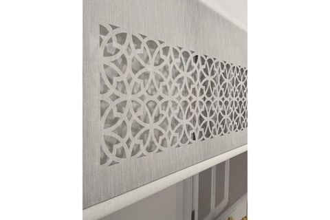 ÇİFT MEKANİZMALI LAZER KESİM TÜL VE STOR PERDE, KIRIK BEYAZ, 250X200
