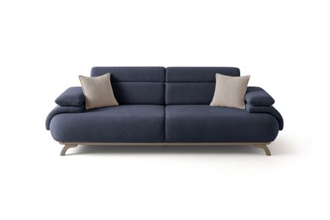 ALASKA SIRT MEKANIZMALI KASALI ÜÇLÜ KOLTUK, MAVİ