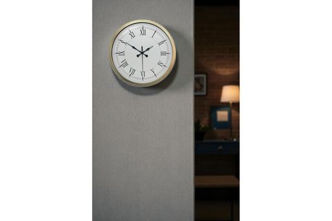 RETRO MODERN ROMA RAKAMLI METAL DUVAR SAATİ 40 CM