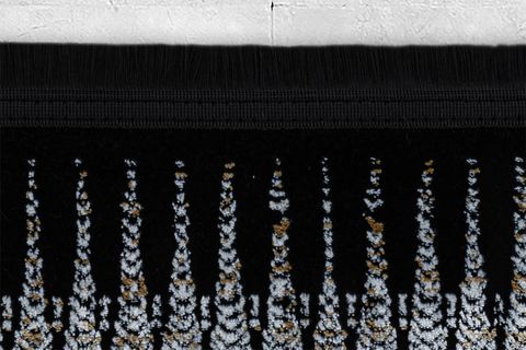 İPEKSİ MAKİNE HALISI, SİYAH, 5, 80X300