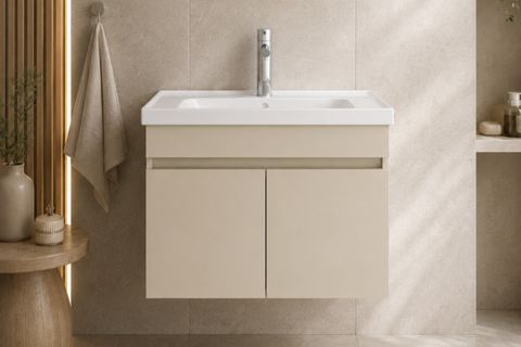 LODE KALE KUMTAŞI 70 CM SERAMİK LAVABOLU ALT BANYO DOLABI
